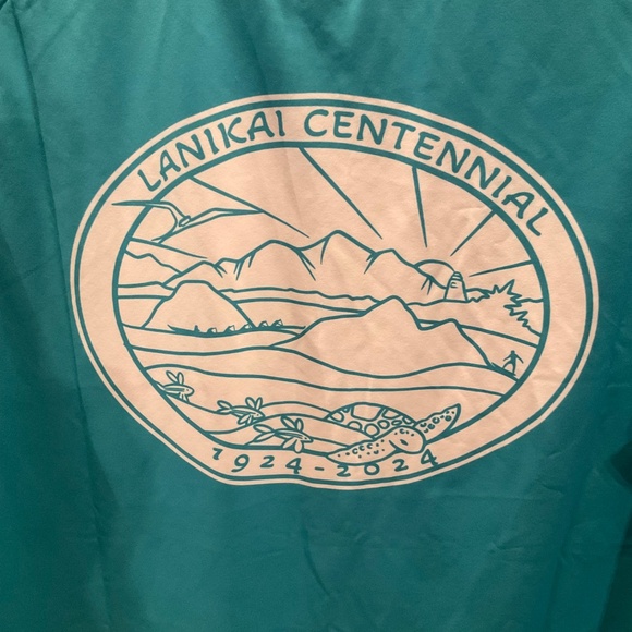 Lanikai Centennial Dry-Fit Teal Women’s Rashguard Shirt - Picture 6 of 7